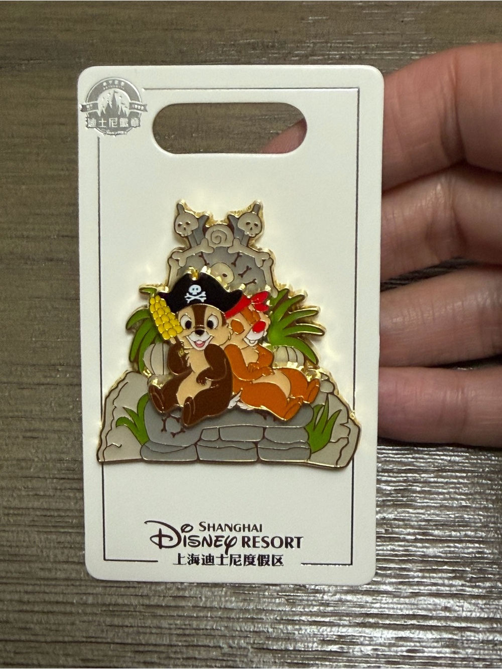 Shanghai Disney Chip and Dale Attraction Series Pirates of the Caribbean Pin